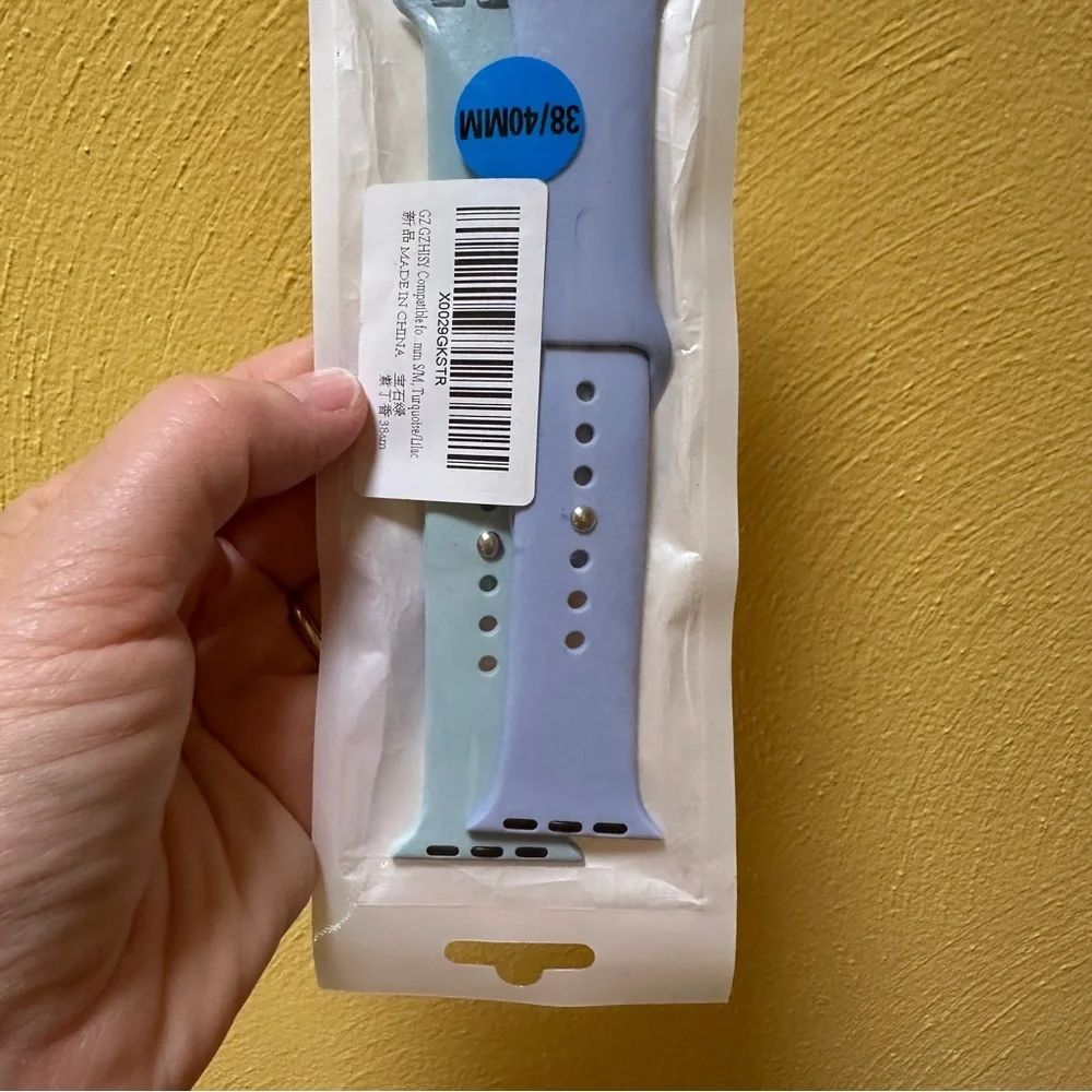 Blue and Green Wearable iWatch Band